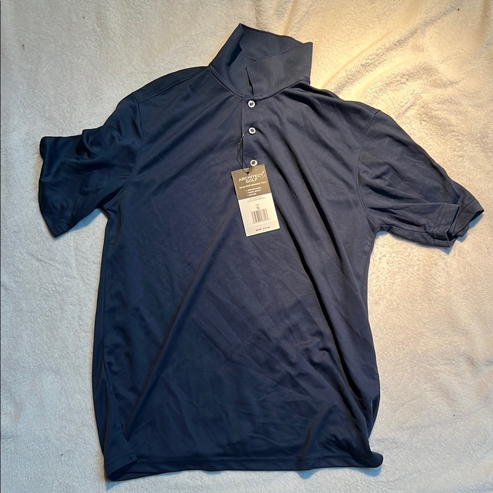 Architect Blue Polo Shirt Short Sleeve